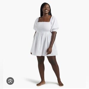 NWT Hill House White Swiss Dot Athena Nap Mini Dress